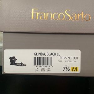 Black Franco Sarto sandals in a 7.5